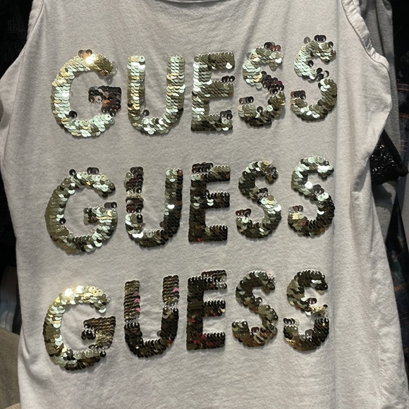 GUESS sequin logo tank top - Picture 2 of 4